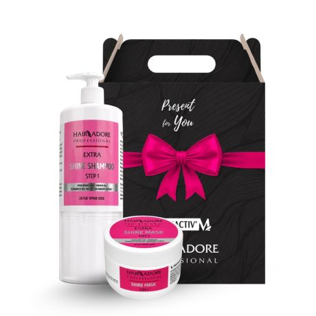Hair Adore Extra Shine Gift Set šampon 1 l + maska 450ml